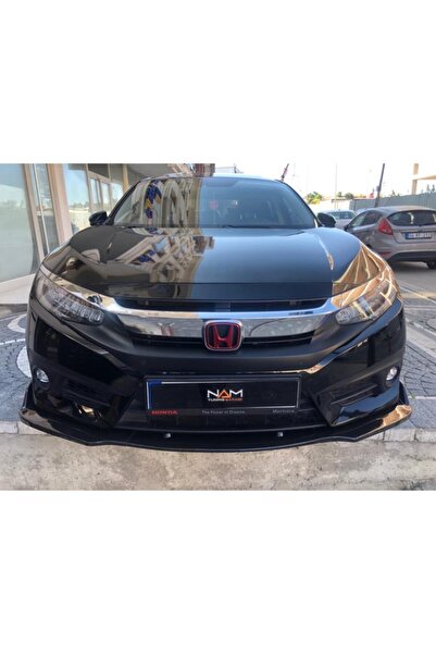 NamTuning Honda Civic 2016 Fc5/s (3 Parça) Tampon Altı Ön Ek Race P. Black