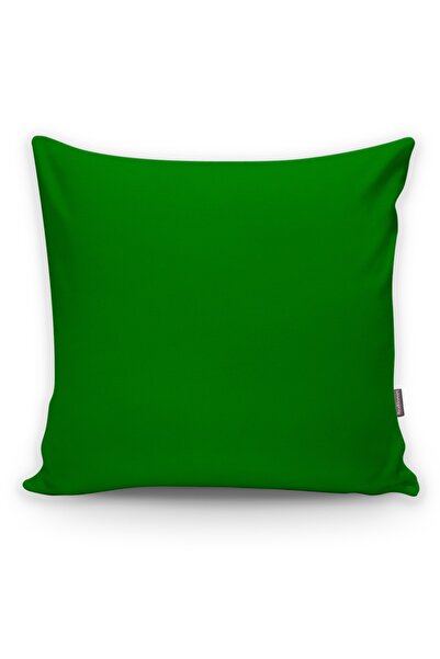 Realhomes Husă de pernă de culoare solidă verde închis