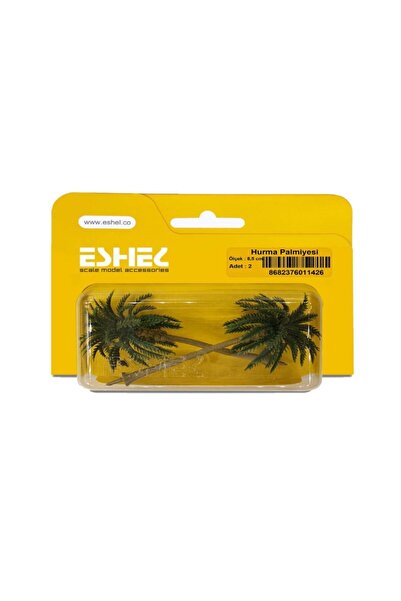 Eshel Maket Hurma Palmiyesi 8.5 Cm 2'li