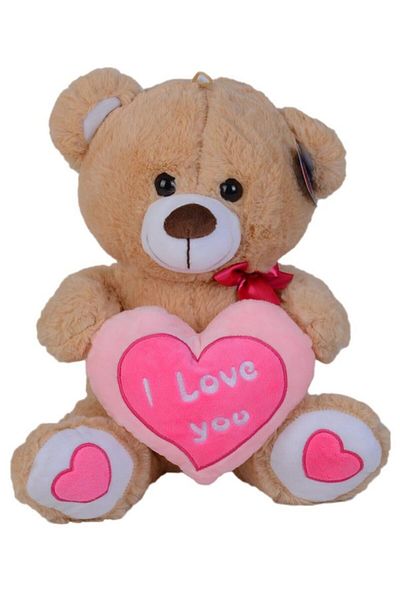 Halley Oyuncak Plush Heart Holding Teddy Bear 40 Cm