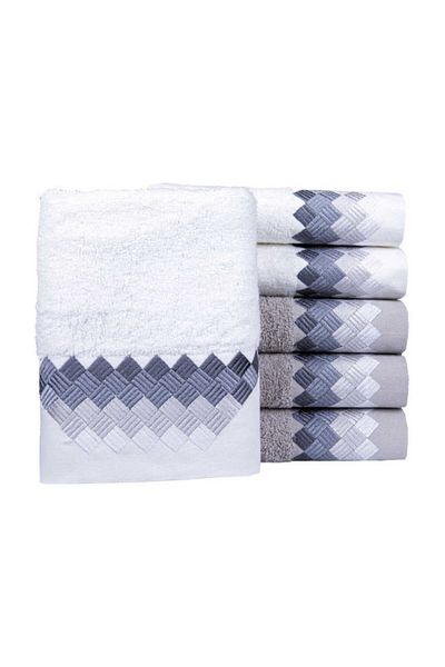 Minteks Set prosoape albe - 6 piese 30x50 cm