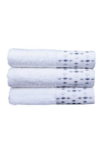 Minteks Set prosoape albe 3 piese 30x50cm
