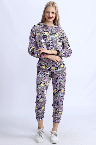 Deafox Women's Purple Tracksuit Set