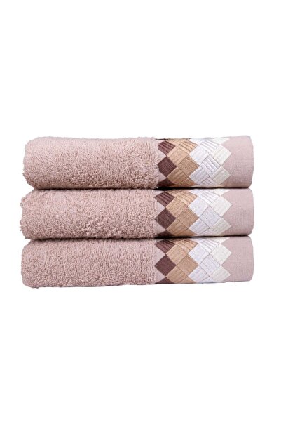 Minteks Комплект кърпи Milk Coffee Pastoral, 3 броя, 50x90 см