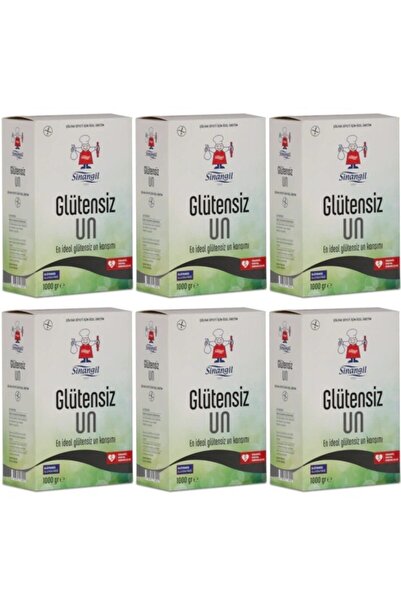 Sinangil Glutensiz Un Çölyak Hastaları Için 1 Kg X 6 Adet