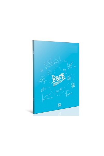 Gıpta Back A4 80 Sheets Wire Stitched Plastic Cover Notebook 4984 Lined Light Blue