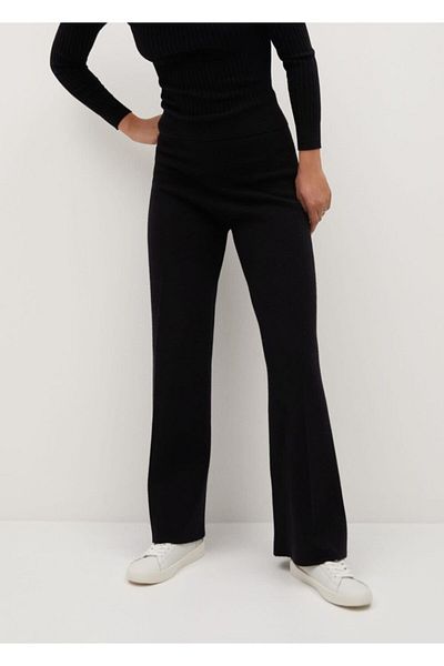 MANGO Woman Women's Black Pants
