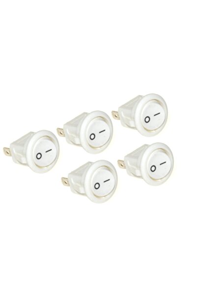 Motorobit Kcd11 Mini Yuvarlak On-off Anahtar - Beyaz