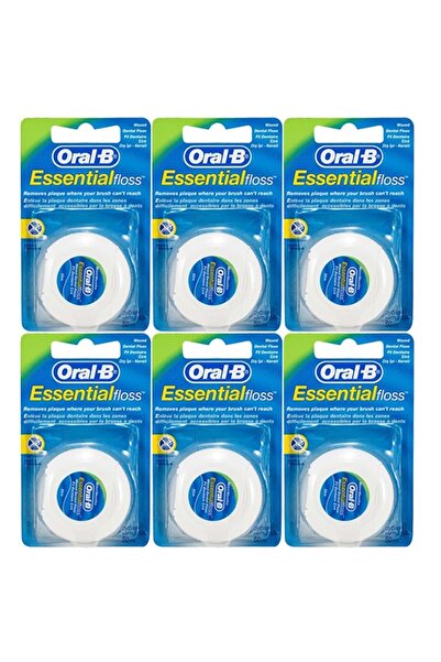 Oral-B Oral B Essential Floss Mint Naneli Diş Ipi 50 Metre 6 Adet