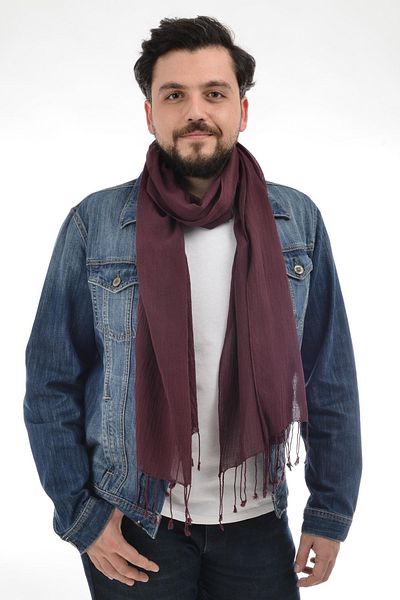 Dosimira Men's Cotton Fringed Scarf