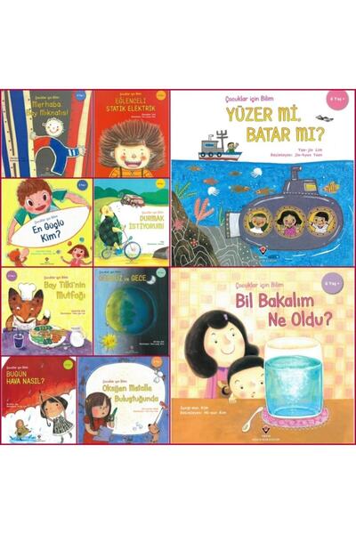 Tübitak Yayınları Tübitak العلوم الشعبية للأطفال (6+ سنوات) 10 كتب (مجموعة-1)