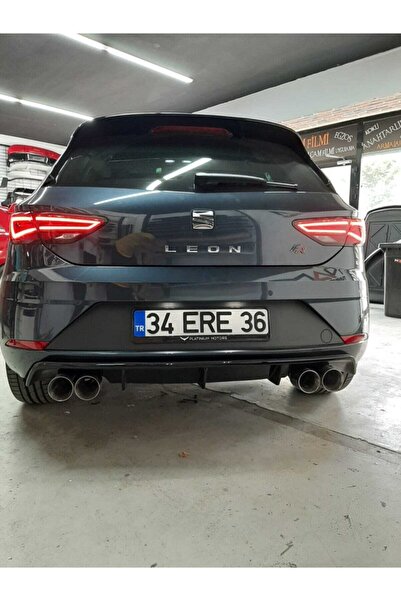 NamTuning Seat Leon Mk3.5 2017 - Difüzör Custom Sağ+sol/çiftli Çıkış P Black