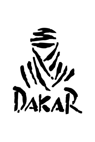 Quart Aksesuar Dakar Off Road Sticker Quarts Oto Sticker Siyah