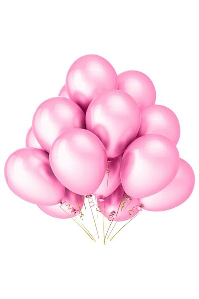 BalonEvi Metallic Pink Balloon 12 Inch Suitable for Heliuma