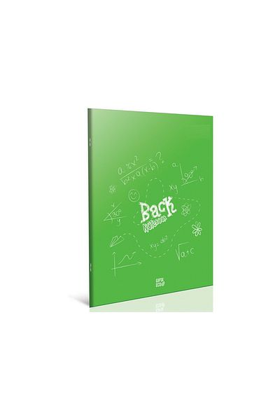 Gıpta Back A4 80 Sheets Wire Stitched Plastic Cover Notebook 4984 Lined Light Green