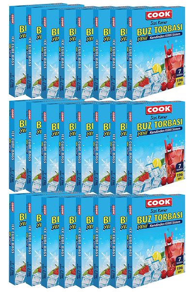 COOK Self-Locking System Ice Bags 7 x 24 Pack