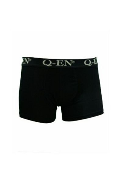 Q-EN Ανδρικό μαύρο Zeymod Qen Bamboo Boxer 3-συσκευασία