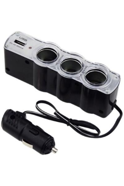 Eymen Usb Li 3lü Araç Çakmaklık Çoğaltıcı