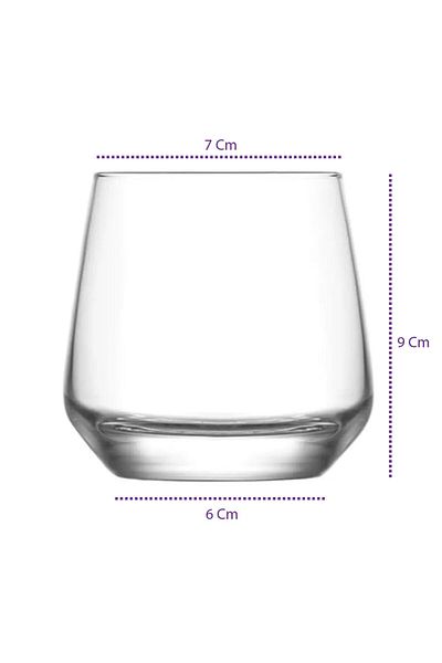 LAV Lal 3-Piece Glass Water Cup - Sweet Cup Set