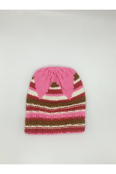 GONCA ŞAPKA Жіноча двошарова трикотажна шапка з візерунком