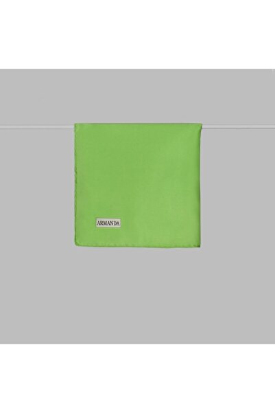 ARMANDA Women's Green Satin Silk Scarf