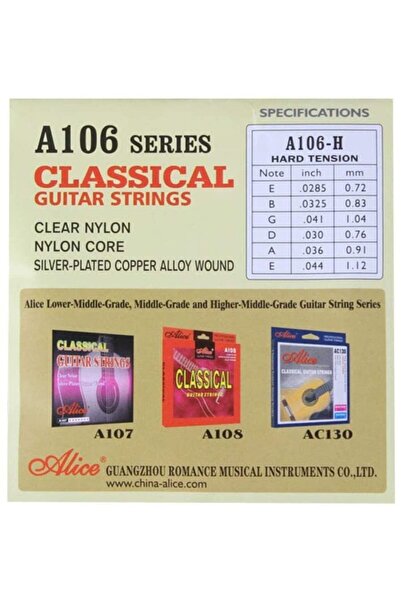 Alice A106 Hard Voltage Transparent Nylon Silver Plated 3 Pack