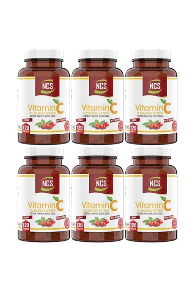 NCS Vitamin C 1000 Mg Beta Glutan Rosehip Zinc 120 Tab 6 Box 720 Tablets