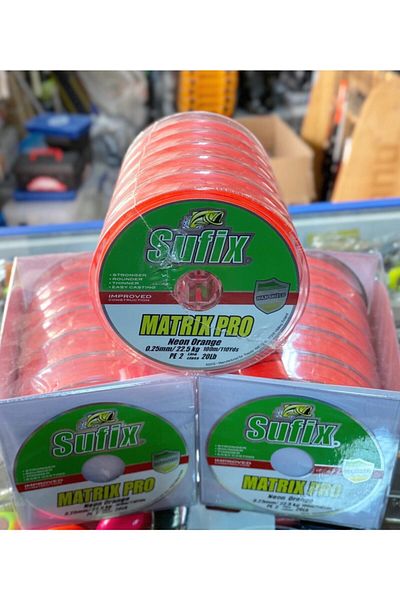 SUFIX Matrix Pro 0.15mm Neon Orange 100 Mt