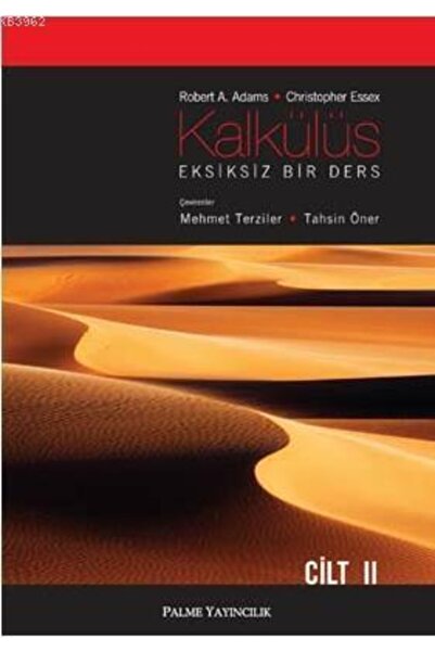 Palme Yayınevi Kalkülüs Eksiksiz Bir Ders Cilt 2