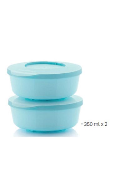 Tupperware Blue Deluxe Set of 2 350 ml
