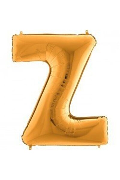 PARTİSERÜVENİ حرف بالون فويل حرف Z ذهبي 34 بوصة (76 سم)