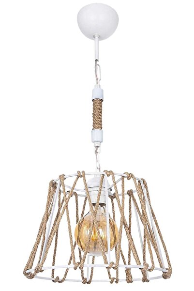 polataydinlatma Erguvan Lüx Halatlı Sarkıt Beyaz