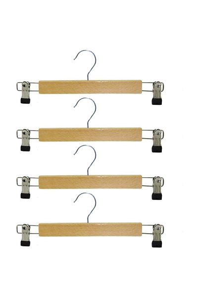Taktakicat Wooden Hanger Pants and Skirt Hanger with Latches