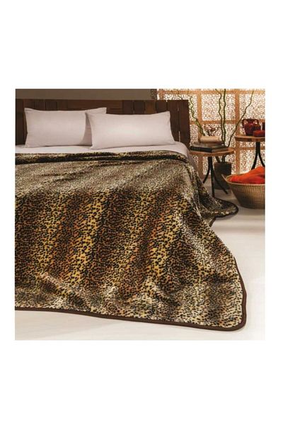 MİNK Pătură Single Solana 333 Leopard Brown