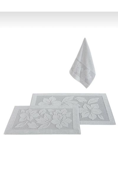 Nurpak Derya Gray Mat Set - 50X90 50X70 60X95