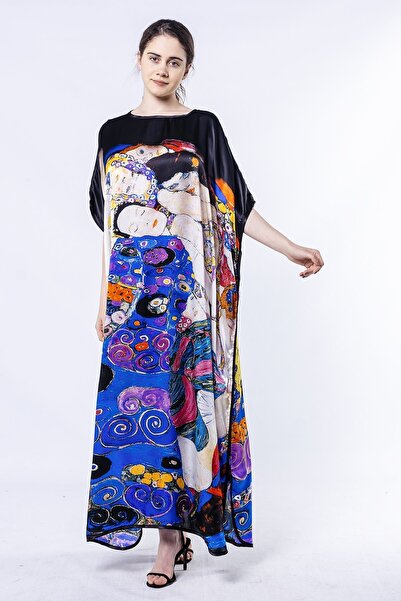 Nomads Felt Uzun İpek Elbise | Gustav Klimt The Virgins | Nomads Felt