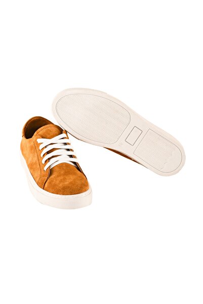 Moosefield Women's Tan Genuine Leather Sneakers