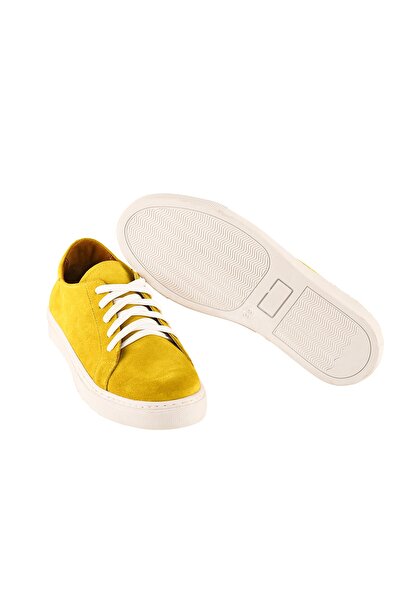 Moosefield Kadın Sarı Hakiki Deri Sneaker