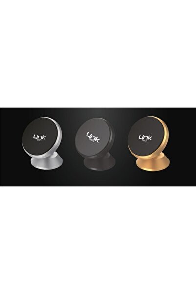 Linktech - H708 Universal Mıknatıslı Zemine Yapışabilen Araç Içi Telefon Tutacağı (GÜMÜŞ RENKLİ)
