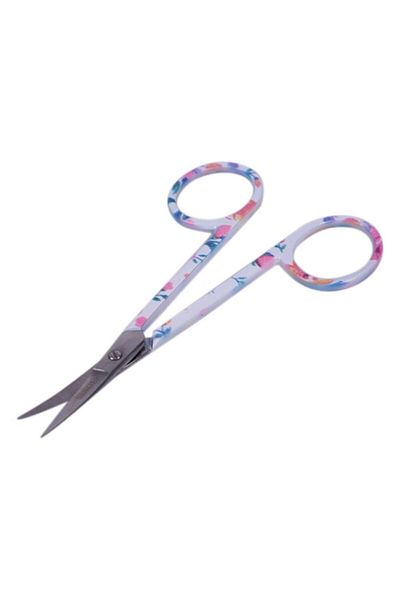 SİNGER Singer Curved Tip Patterned Nickel Embroidery Scissors 4"