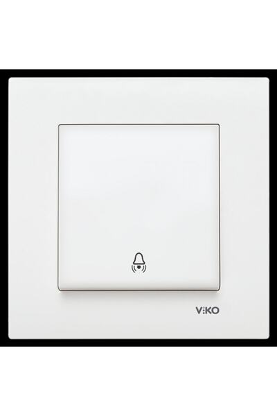 VİKO Marka Karre Model Zil Anahtarı Çerçeve Dahil Beyaz