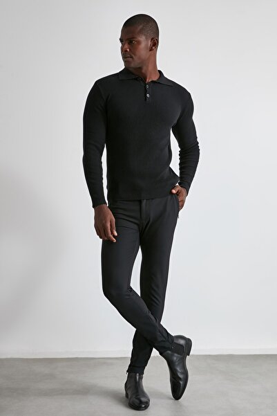 Trendyol Collection Sweater - Black - Slim