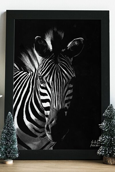 IKEA Zebra Ahşap 24x33 Cm Çerçeve Tasarım Ahşap Tablo