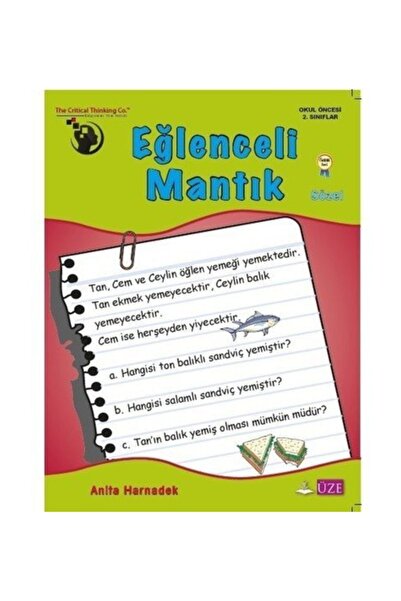Üze Yayınları Eğlenceli Mantık Sözel Kitabı (Okul öncesi - 2.sınıflar)