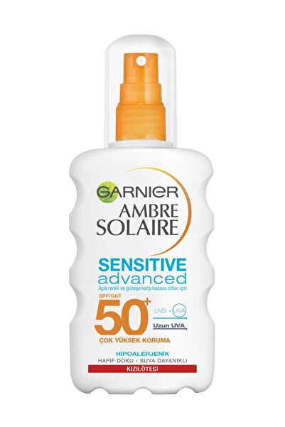 Ambre Solaire Güneş Koruyucu Süt Sprey Gkf 50+ Hassas 200 ml Garnier