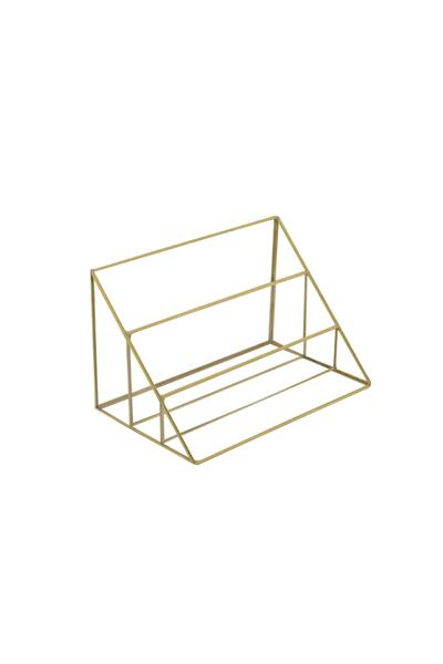 Ahşap Fikir صندوق زجاجي لمواد المكياج من Zen Gold Organizer