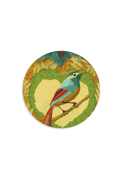 WuW Mouse Pad rotund cu design de păsări