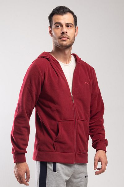 Slazenger Fleece pentru bărbați Samson Roșu Claret St20we012