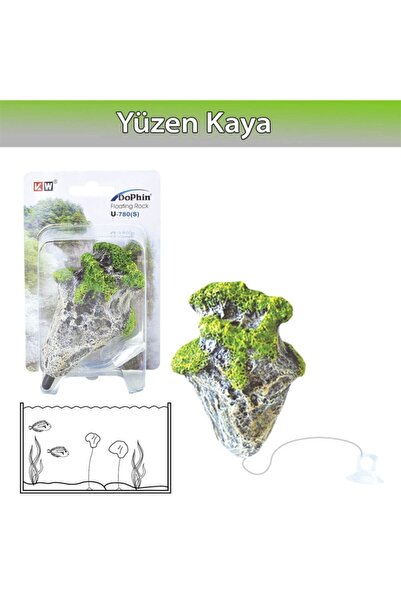 Dophin Yüzen Kaya Akvaryum Dekoru S