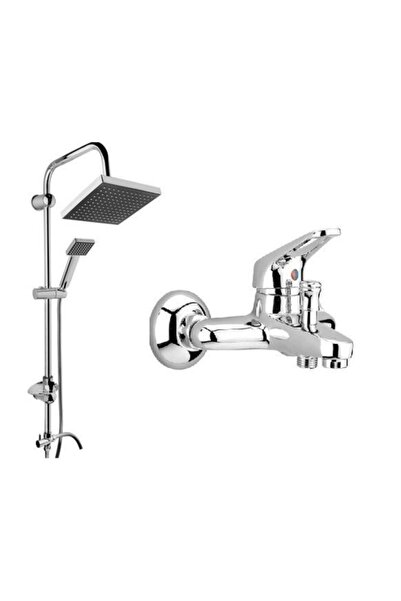 Sardıcı Lüx Siyah Kare Duş Banyo Tepe Yağmurlama Duş Robot Seti Pirinç Banyo ...